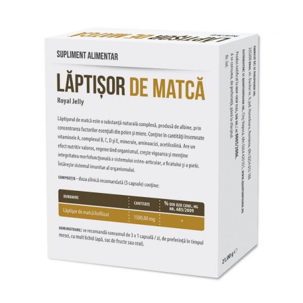 Laptisor de matca Parapharm – 30 capsule driedfruits.ro/ Capsule si comprimate